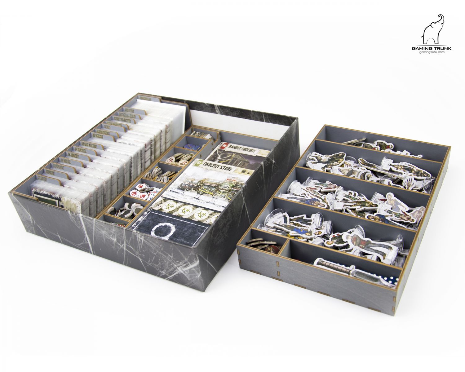 Gaming Trunk - Winter Night Organizer for Dead of Winter The Long Night (Gray)