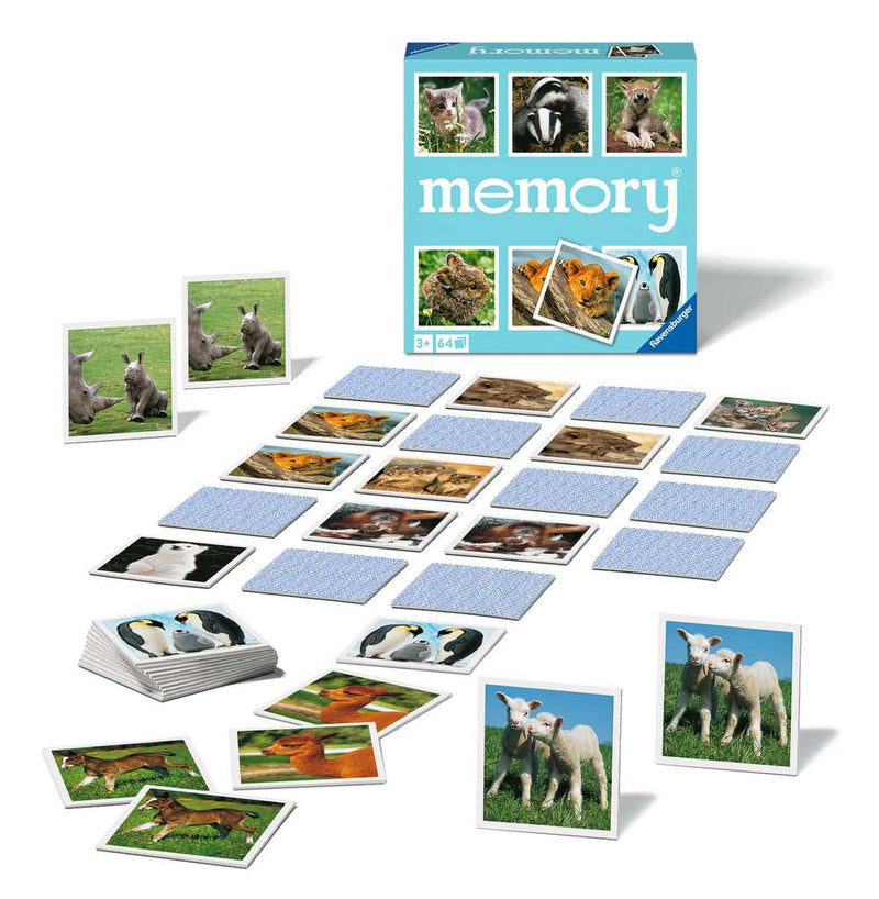 Memory - Animal Babies Large Memory Game