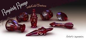 PolyHero Dice: Rouge Sets - Roguish Rouge