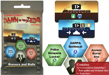 Dawn of the Zeds (Third edition): Rumors and Rails Expansion
