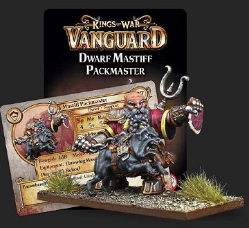 Kings Of War: Vanguard Dwarf Mastiff Packmaster