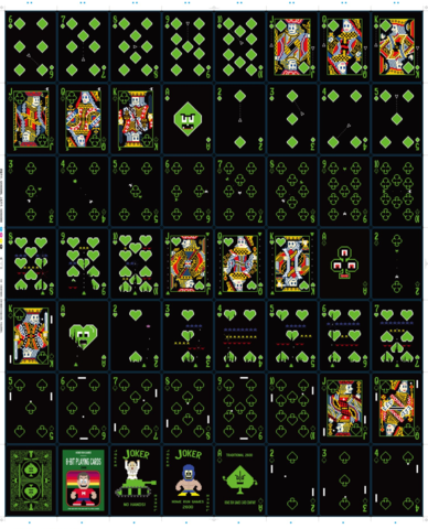 8-Bit Playing Cards Traditional 2600 Deck