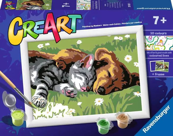 Ravensburger CreArt Paint - Sleeping Cats and Dogs