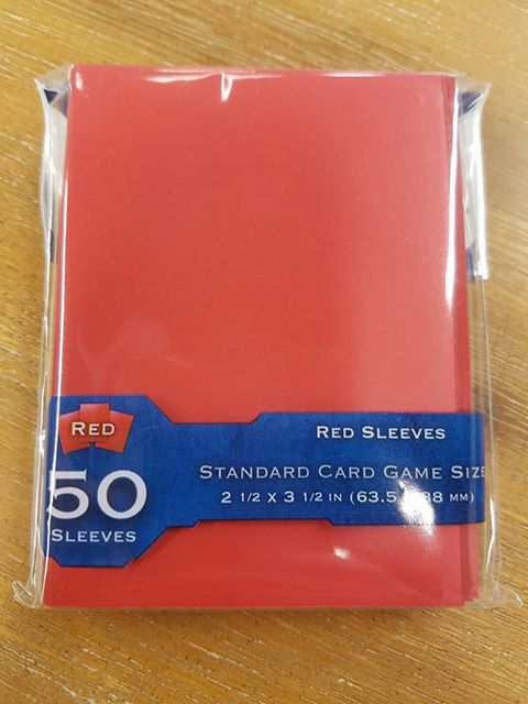 Fantasy Flight Card Sleeves: Standard Card Game Size - Red (50)