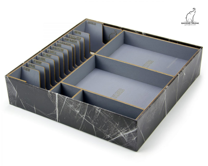 Gaming Trunk - Crossroads Organizer for Dead of Winter: A Crossroads Game (Gray)