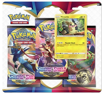 Pokémon - Sword & Shield Booster Sleeved 3-Pack Blister