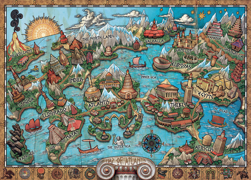 Puzzle - Ravensburger - Mysterious Atlantis (1000 Pieces)