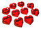 Top Shelf Gamer - Red Hearts (set of 10)