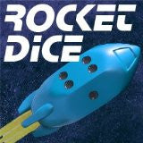 Rocket Dice d6 Pips - Blue