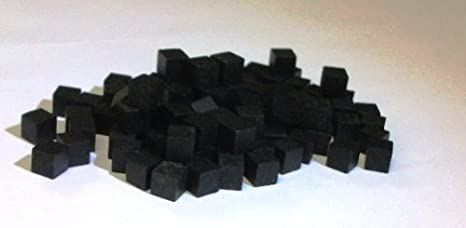 Mayday - Wood Cubes 8mm - Black (100ct)