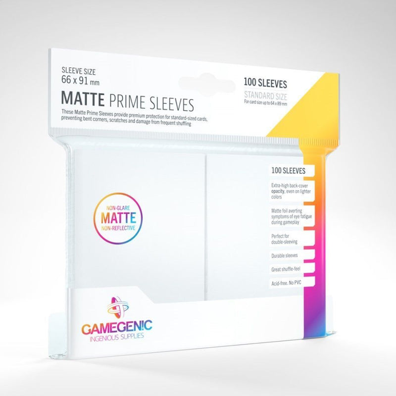 Gamegenic - Matte Prime Sleeves - White (100ct)