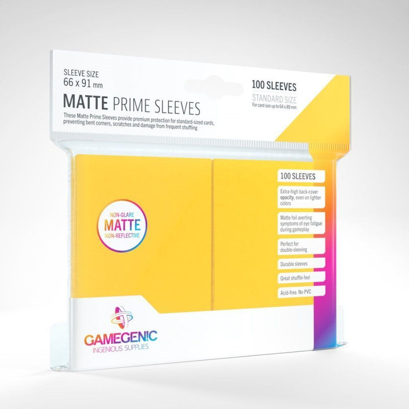 Gamegenic - Matte Prime Sleeves - Yellow (100ct)