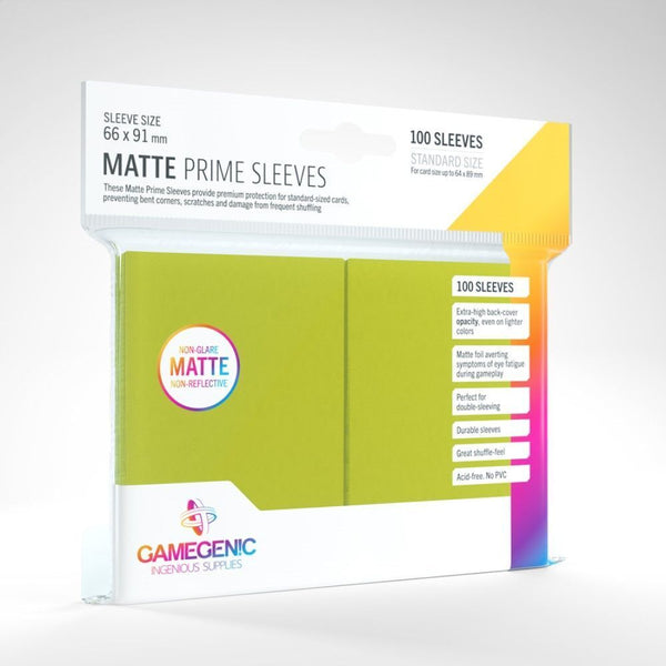Gamegenic - Matte Prime Sleeves - Lime (100ct)