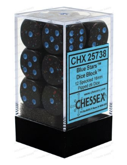 Chessex - Speckled: 12D6 Blue Stars