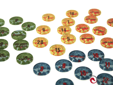 E-Raptor - Eldritch Horror Complete Tokens Set (184 pcs)