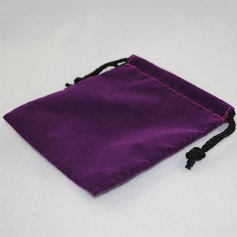 Cloth Dice Bag - 4'' x 5'' (Purple)