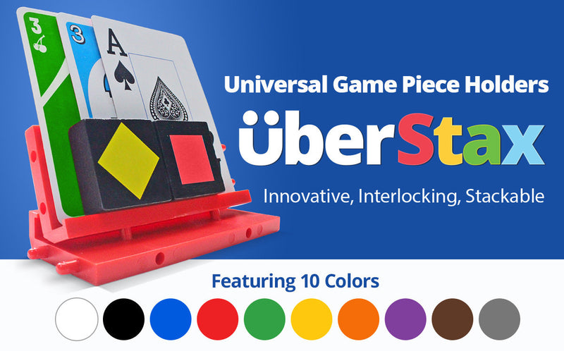 UberStax Universal Game Piece Holders (Blue)