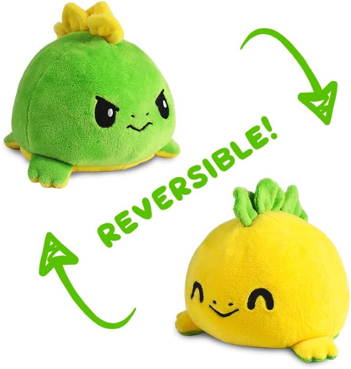 Reversible Stegosaurus (Happy Yellow+Angry Green)