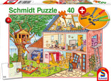 Puzzle - Schmidt Spiele - Hardworking Craftsmen (40 Pieces)