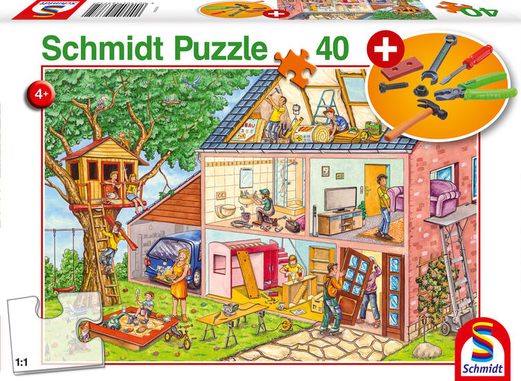 Puzzle - Schmidt Spiele - Hardworking Craftsmen (40 Pieces)