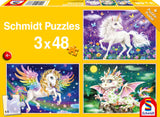 Puzzle - Schmidt Spiele - Mythical Creatures (3x48 Pieces)