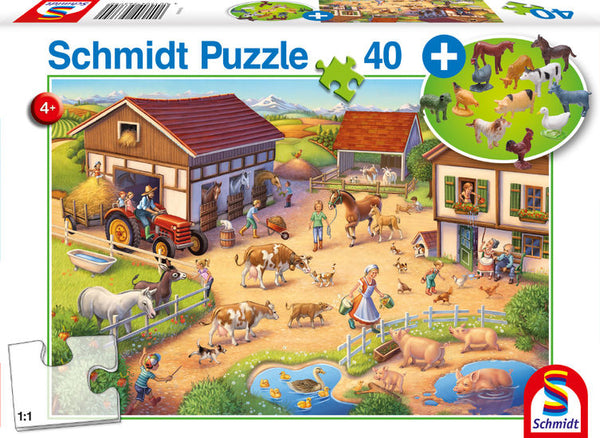 Puzzle - Schmidt Spiele - Fun Farm (40 Pieces)