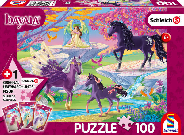 Puzzle - Schmidt Spiele - Glade with Unicorn Family (100 Pieces)