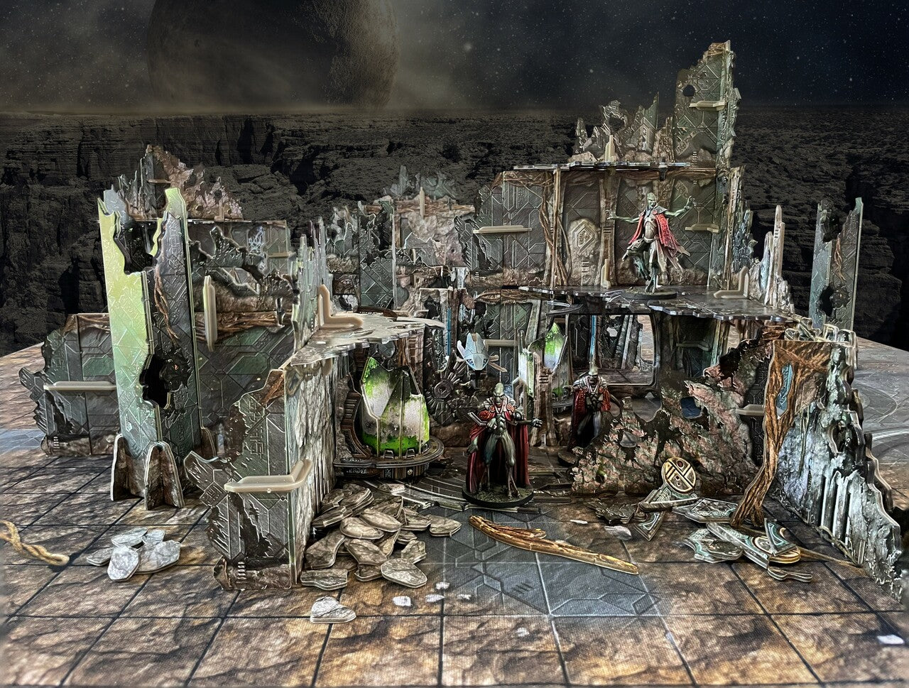 Battle Systems Scifi Terrain Ruined Catacombs Set (Import)
