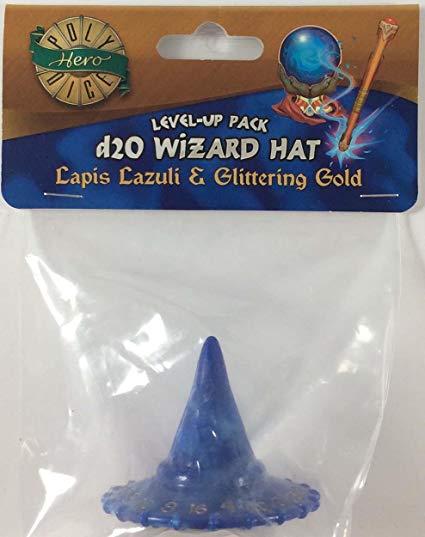 PolyHero Dice: 1d20 Wizard's Hat - Lapis Lazuli