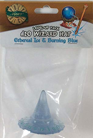 PolyHero Dice: 1d20 Wizard's Hat - Ethereal Ice