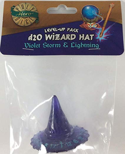 PolyHero Dice: 1d20 Wizard's Hat - Violet