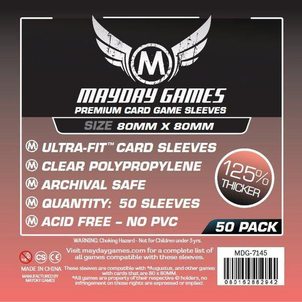 Mayday Sleeves - Medium Square Card Sleeves (Premium Protection)