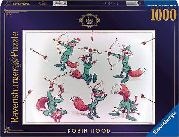 Puzzle - Ravensburger - Disney Treasures from The Vault: Robin Hood (1000 pieces)