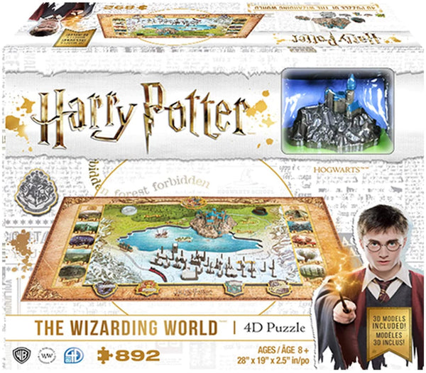 Puzzle - 4D Cityscape - Harry Potter: The Wizarding World (892 Pieces)