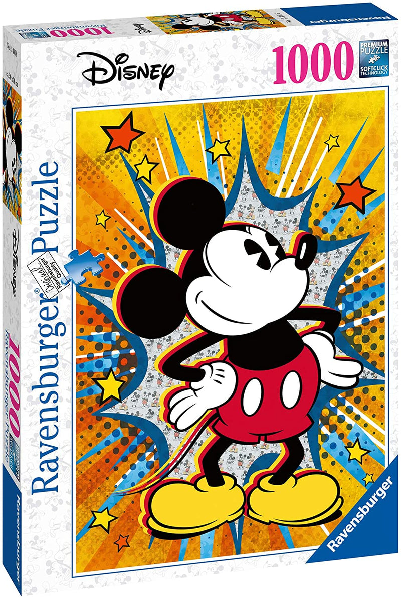 Puzzle - Ravensburger - Disney Retro: Mickey Mouse (1000 Pieces)