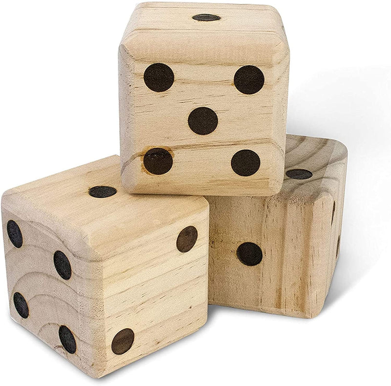 Giant Wooden Yard Dice