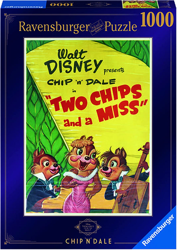 Puzzle - Ravensburger - Disney Treasures from The Vault: Chip and Dale (1000 pieces)
