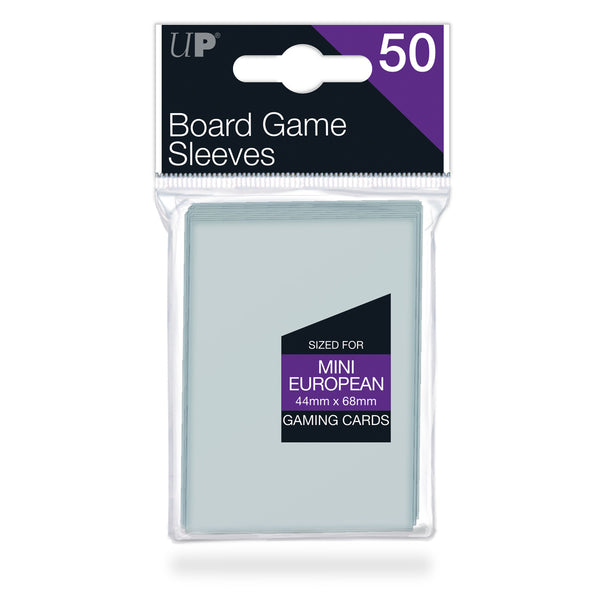 Ultra Pro - Mini European Size Board Game Sleeves (50ct) for 44mm X 68mm Cards