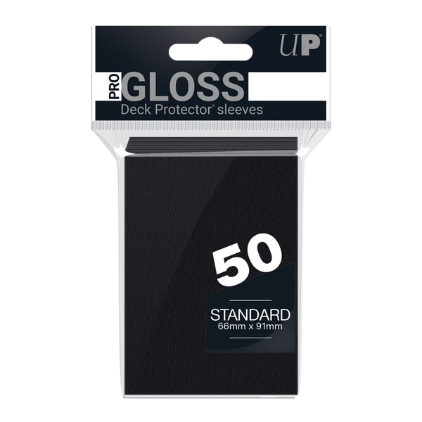 Ultra Pro - PRO-Gloss 50ct Standard Deck Protector® sleeves: Black