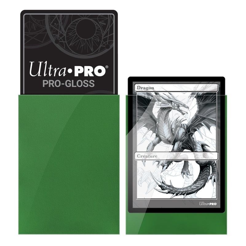 Ultra Pro - PRO-Gloss 100ct Standard Deck Protector® sleeves: Green