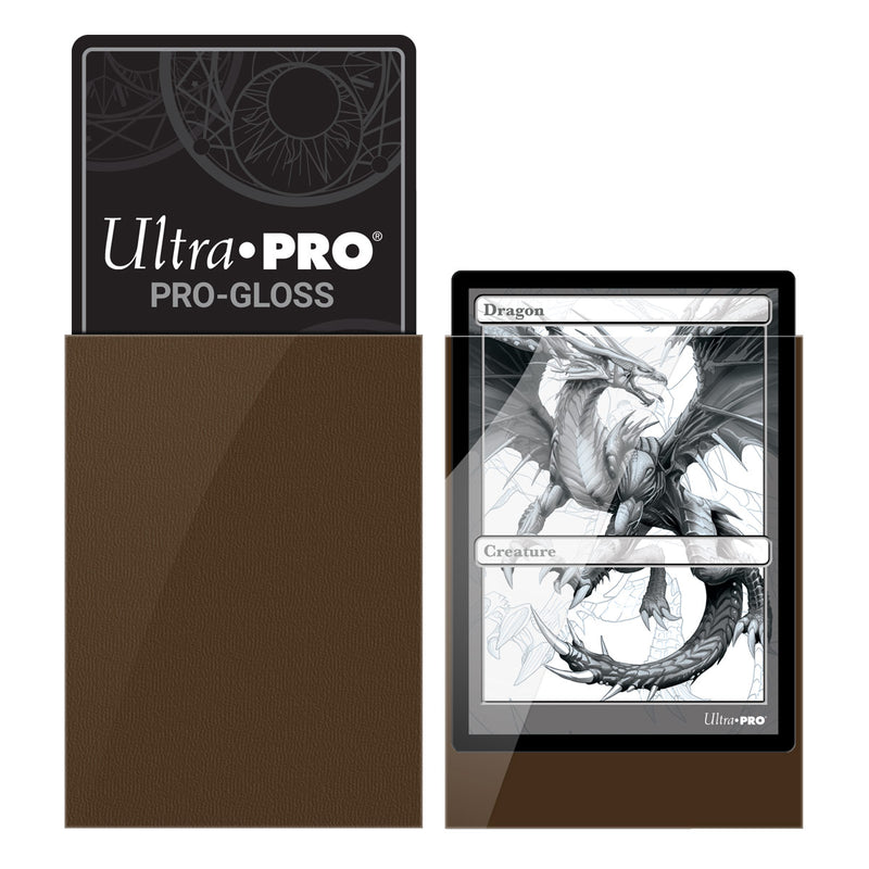 Ultra Pro - PRO-Gloss 50ct Standard Deck Protector® sleeves: Brown