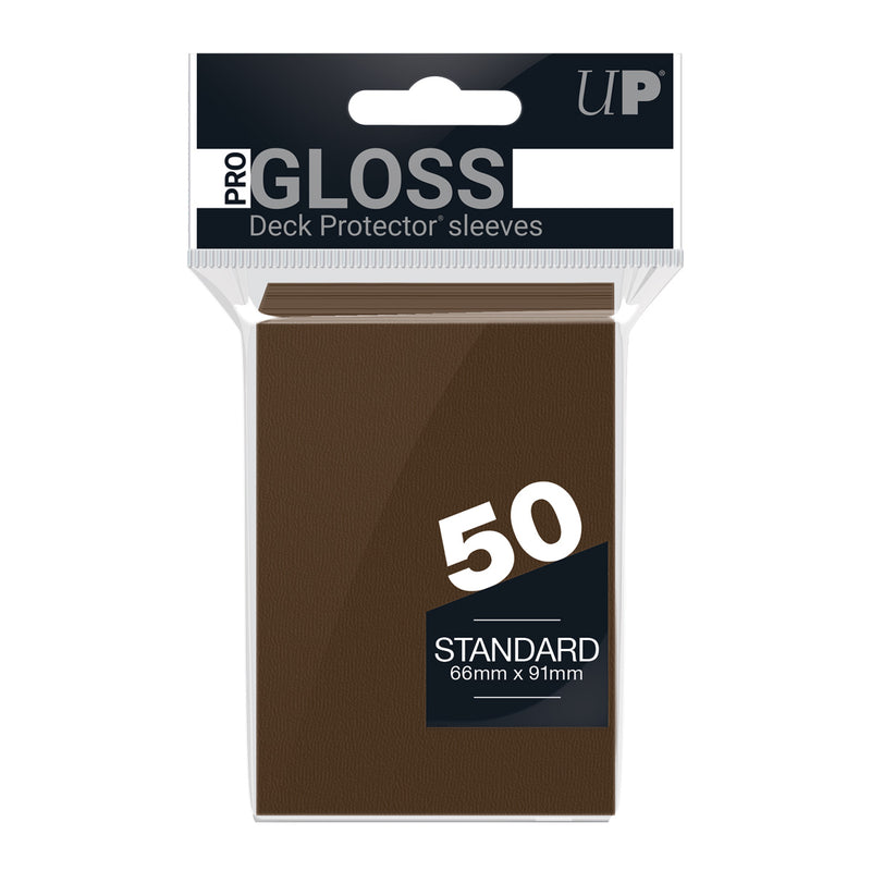 Ultra Pro - PRO-Gloss 50ct Standard Deck Protector® sleeves: Brown