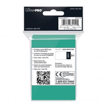 Ultra Pro - PRO-Matte 50ct Standard Deck Protector® sleeves: Aqua
