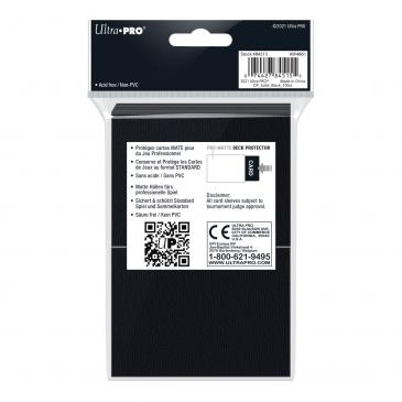 Ultra Pro - PRO-Matte 100ct Standard Deck Protector® sleeves: Black