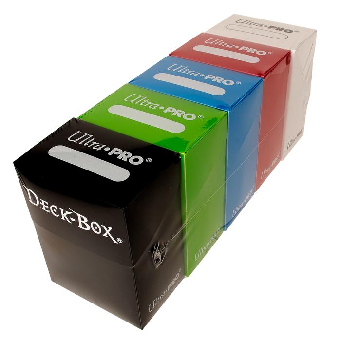 Ultra Pro Deck Box Bundle - 5 Mana Colors (Black, Green, Blue, Red and White)