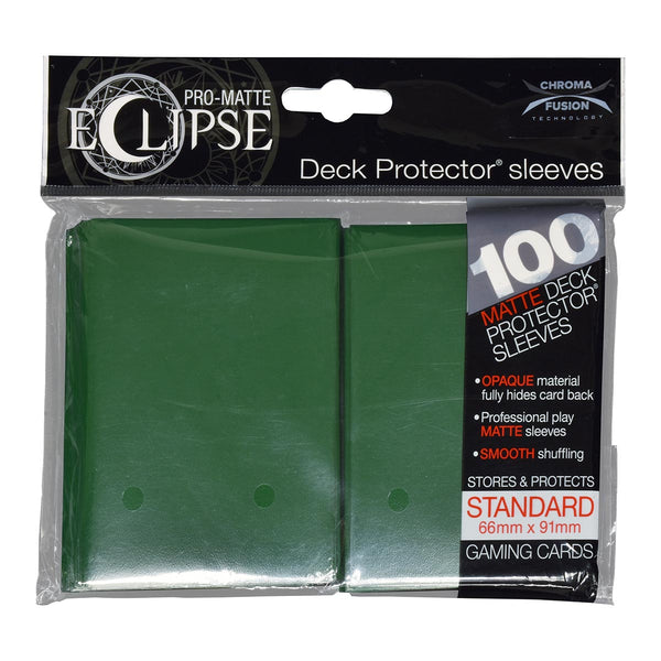 Ultra Pro - PRO-Matte Eclipse 100ct Matte Standard Deck Protectors Sleeves: Forest Green