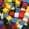 250-Piece Set of Mixed 8mm Cubes (Red, Yellow, Blue, Black, and White)