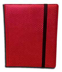 9-Pocket Dragonhide Sideloading Binder: Red