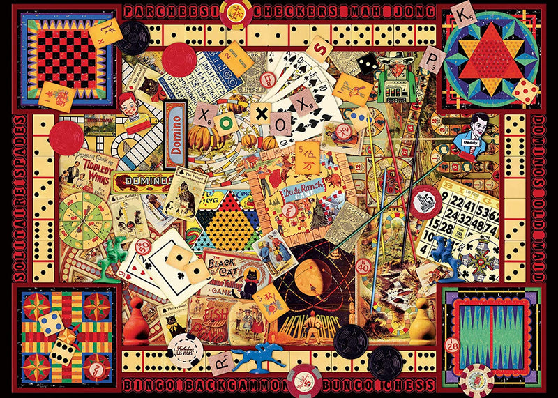 Puzzle - Ravensburger - Vintage Games (1000 Pieces)