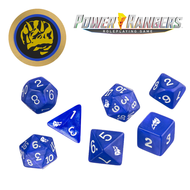 Power Rangers: Roleplaying Game  Dice Set - Blue